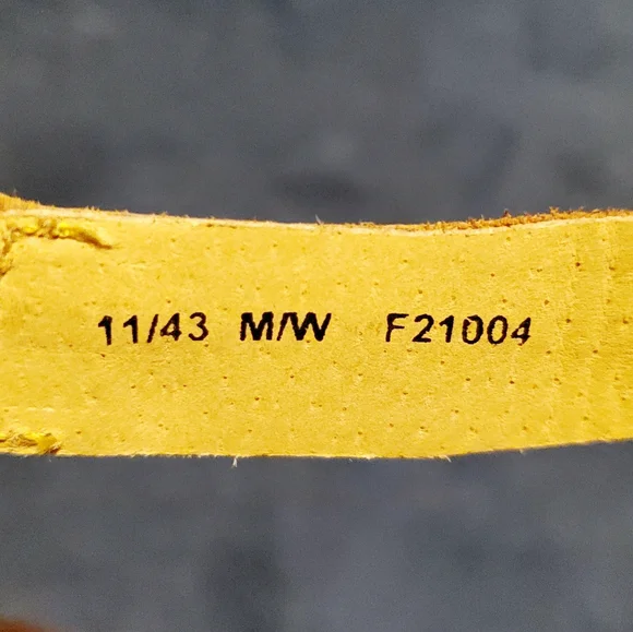 Born Selby Leather Slingback Sandals in Navy with Brown Size 11 - Picture 8 of 9